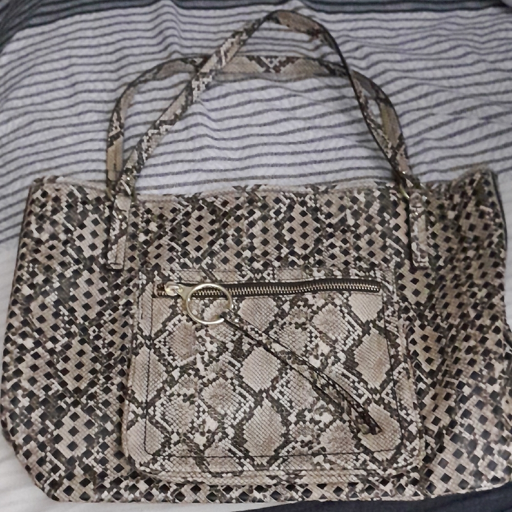 Nine West Snake Print Tote Bag
